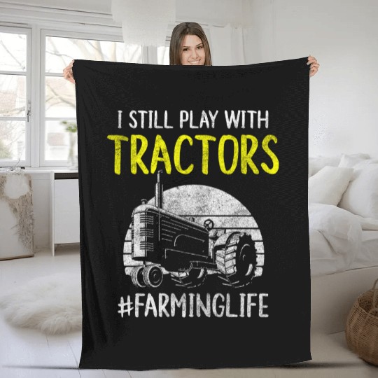 Farmer Fields Harvesting Important Fleece Blankets