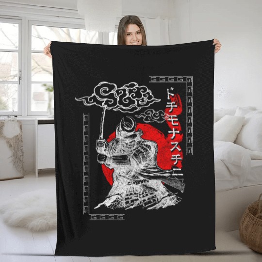 Orient Mythical Creatures Warrior Nerd Fleece Blankets