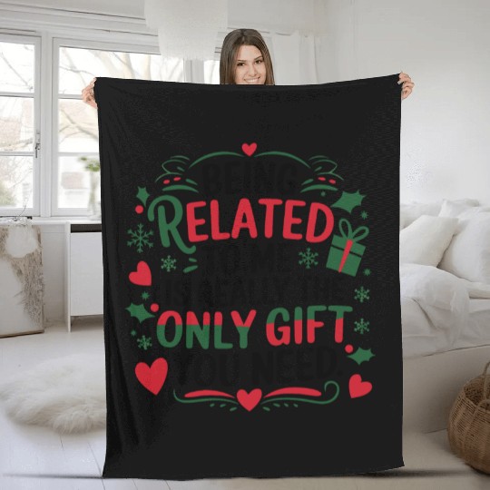 Family Ties Christmas Cheer Fleece Blankets