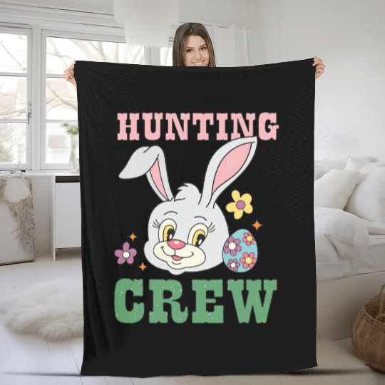 Happy Easter Day, Easter Bunny Fleece Blankets