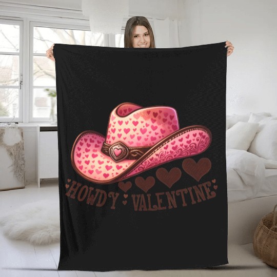 Valentines Cute, Valentine Day Fleece Blankets