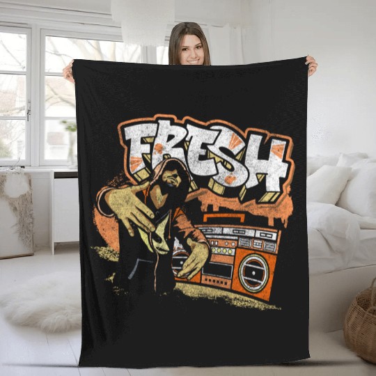 Spray Can Subway Streetwear Striking Fleece Blankets