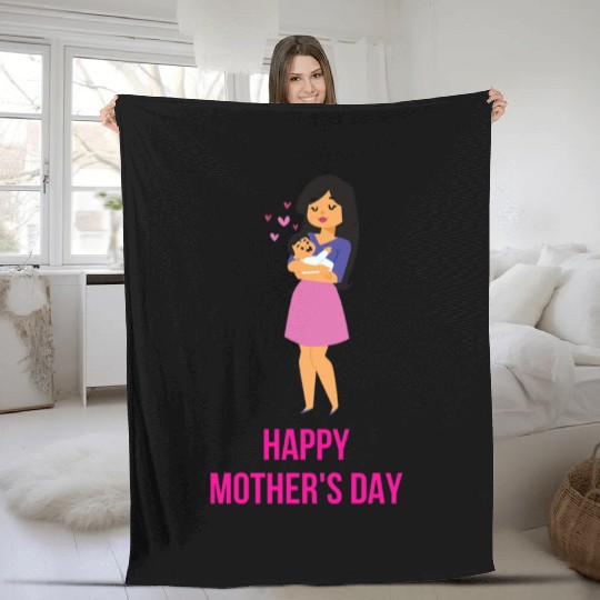 Heartfelt Mother's Day Embrace Fleece Blankets