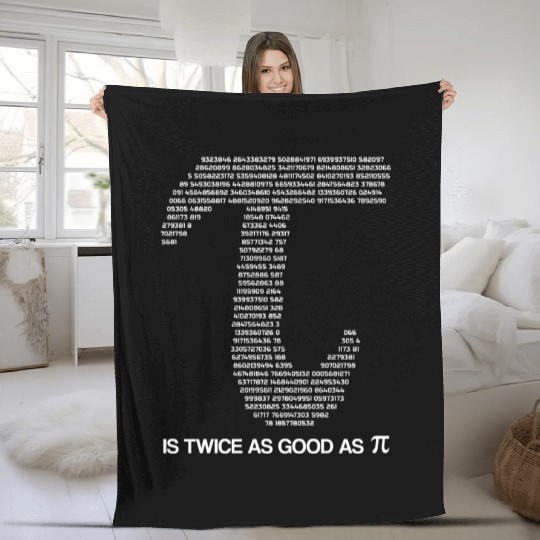 Pi Symbol Math Equations Happy Pi Day Fleece Blankets