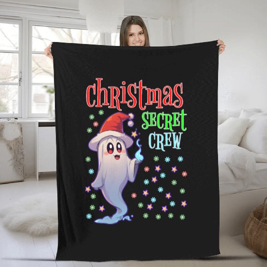 Christmas Secret Crew Fleece Blankets