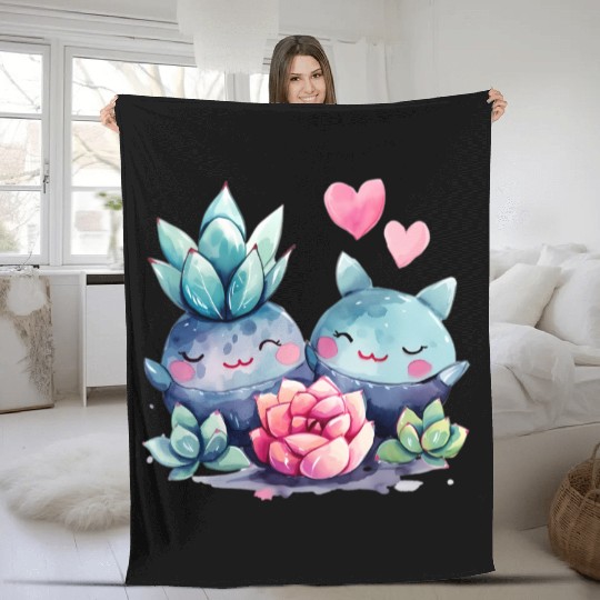 Valentines Day, Retro Valentine, Coquete Valentine Fleece Blankets