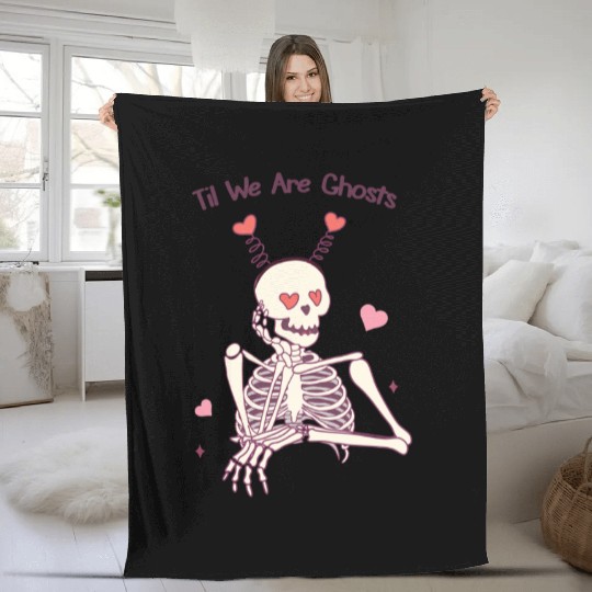 Valentines Day, Retro Valentine, Coquete Valentine Fleece Blankets
