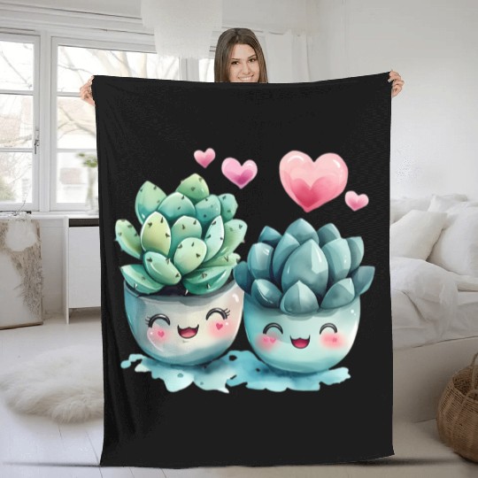 Valentines Day, Retro Valentine, Coquete Valentine Fleece Blankets