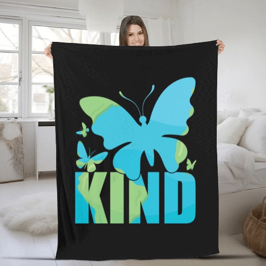 Butterfly Floral Vacation Nature Lover Fleece Blankets