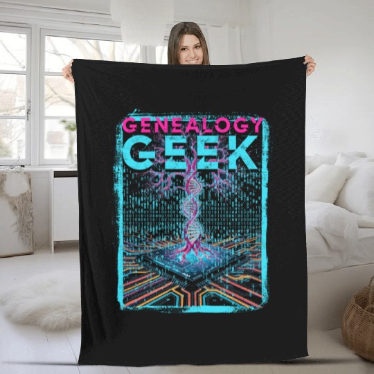 Genealogy Genealogist Ancestry Genealogy Geek Fleece Blankets