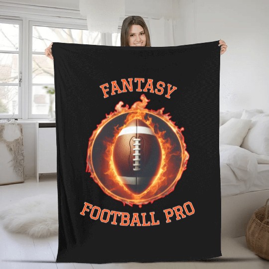 Fantasy Football King Fleece Blankets