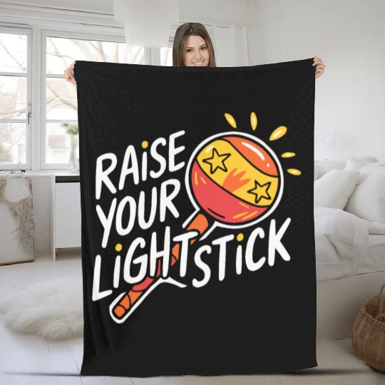 K-Pop Korean Pop Music South Korea Kpop Lightstick Fleece Blankets