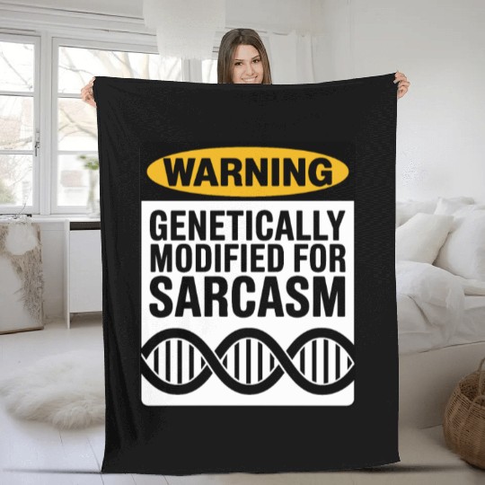 Sarcastic Genealogy DNA Test Genetics Biologist Fleece Blankets