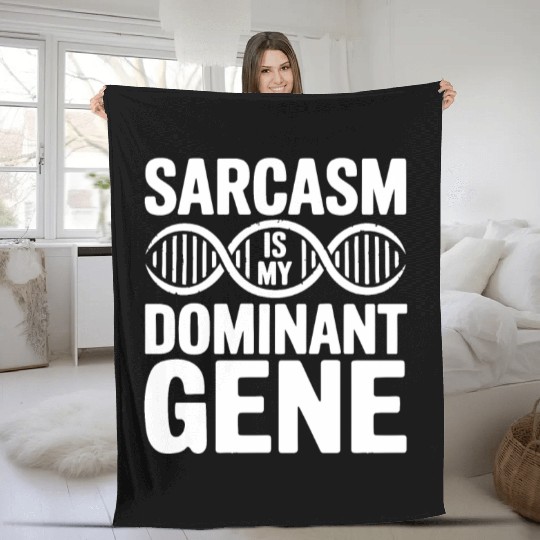 Sarcastic Genealogy DNA Test Genetics Biologist Fleece Blankets