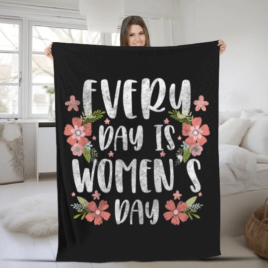 Women's Day Power Important Frida Fleece Blankets