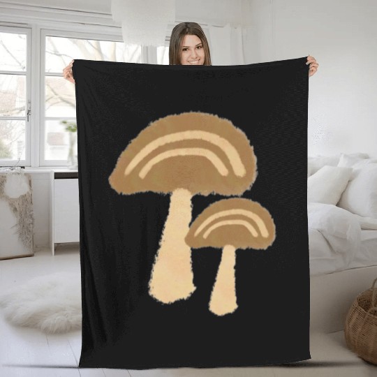 Mushroom Fleece Blankets