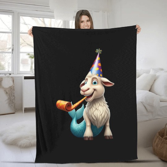 Party Animal Capricorn Fleece Blankets