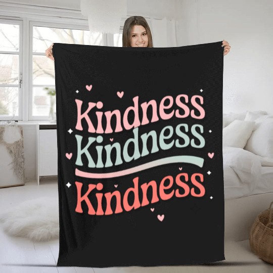 Kindness in Pastels - Spread the Love Fleece Blankets