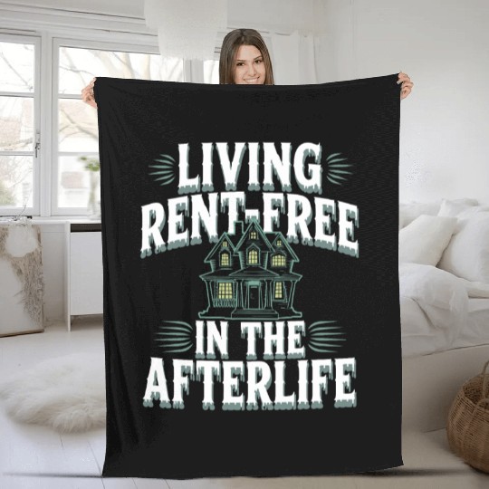 Paranormal Comedy Funny Ghost Humor Lighthearted Fleece Blankets