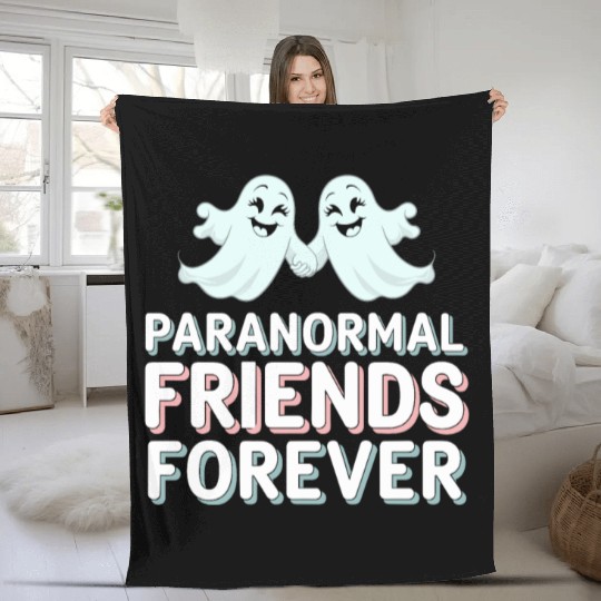 Paranormal Comedy Funny Ghost Humor Lighthearted Fleece Blankets