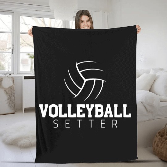 Volleyball Setter Fleece Blankets