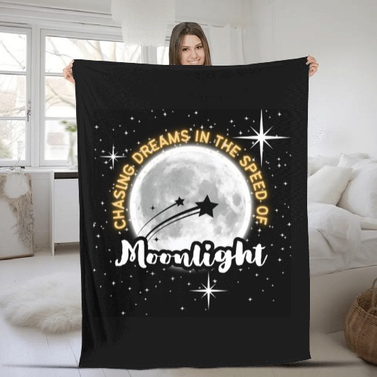 moon light Fleece Blankets