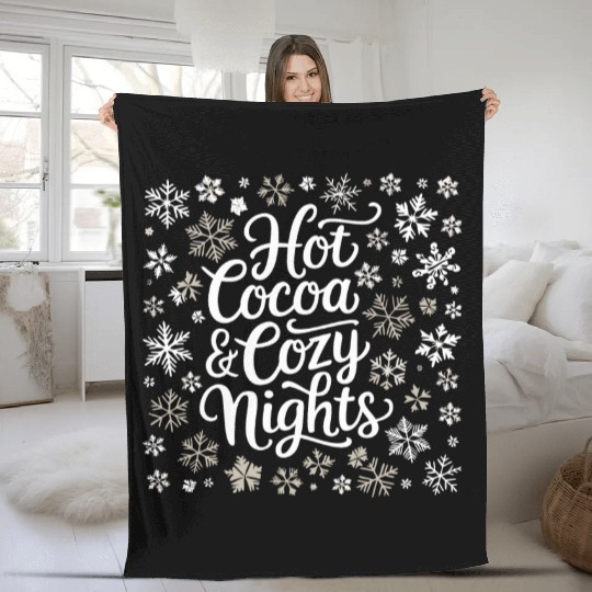 Hot Cocoa & Cozy Nights - Winter Wonderland Fleece Blankets