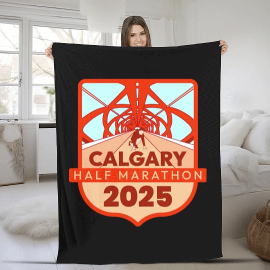 Calgary Half Marathon – 2025 Fleece Blankets