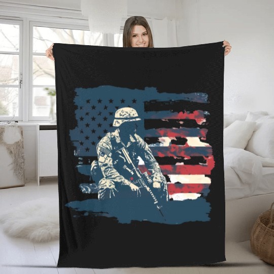 US Memorial Day Fleece Blankets