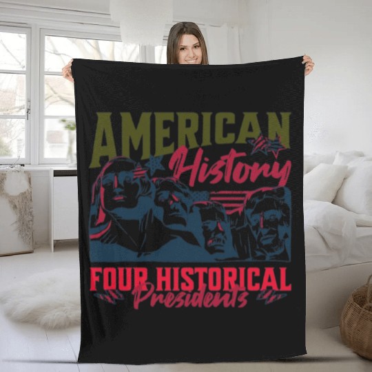 "Timeless American History Fleece Blankets