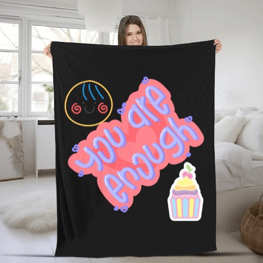 Truly you are enough for me-design by shahishop Fleece Blankets