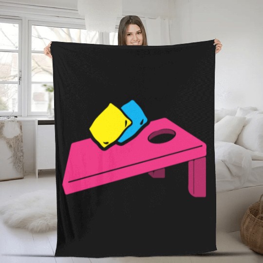 Step Back I'm A Cornhole Champion Fleece Blankets