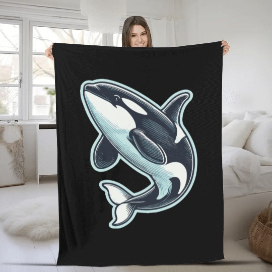 Orca Fleece Blankets
