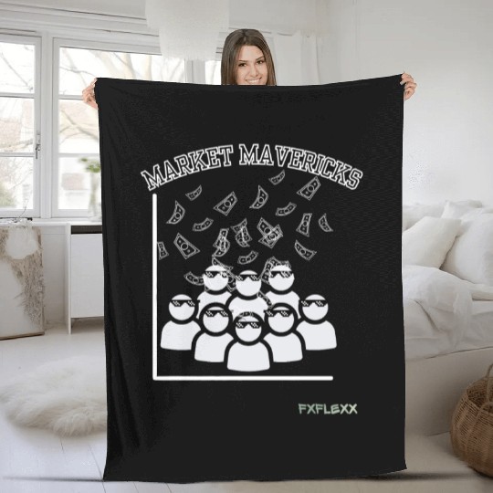 Market Mavericks Fleece Blankets