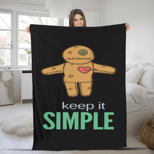 keep it simple Fleece Blankets
