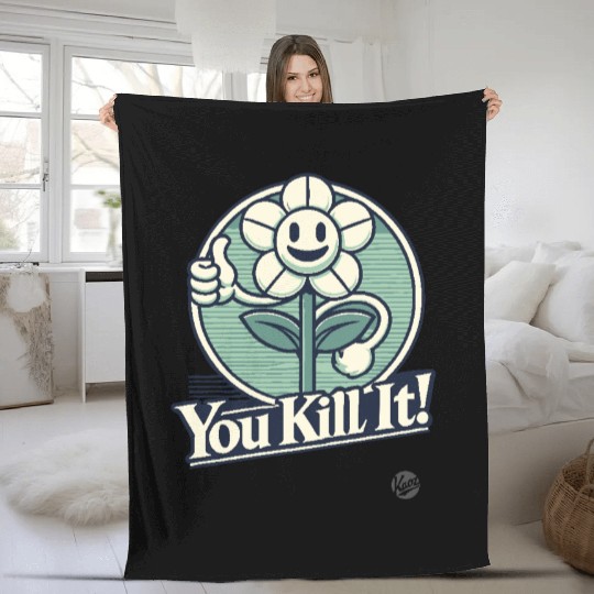 You Got It! Thumbs Up Sunflower Fleece Blankets