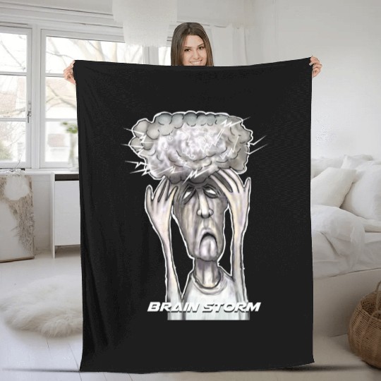 brain storm Fleece Blankets