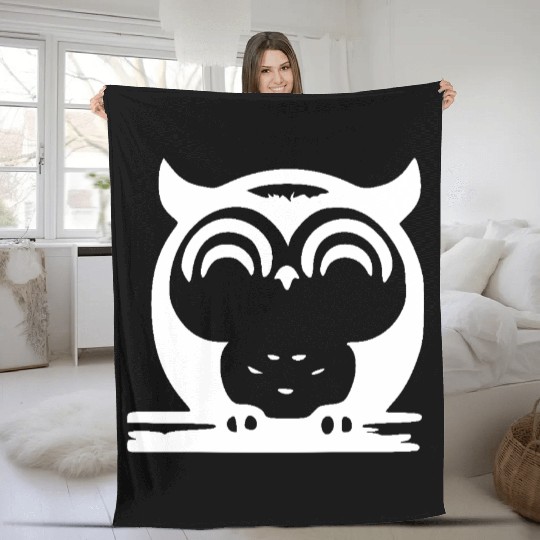 Cute Sleeping Owl Fleece Blankets