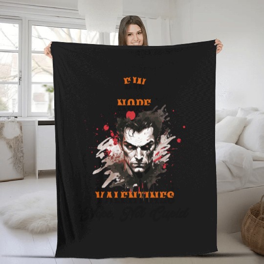 Ew Valentine’s Day nope not cupid Fleece Blankets