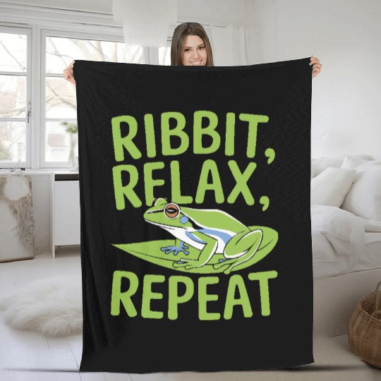 American Green Tree Frog Lover Animal Froggy Toad Fleece Blankets