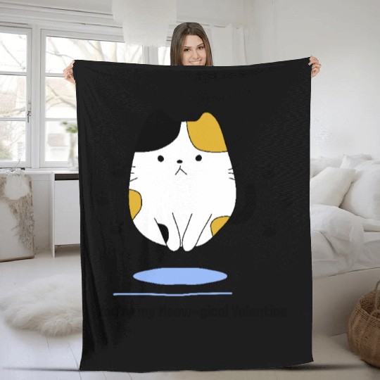 You Are My Meow-gical Valentine Day TS Fleece Blankets