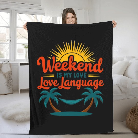 Weekend Love Fleece Blankets