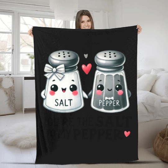 Salt to my Pepper Fleece Blankets