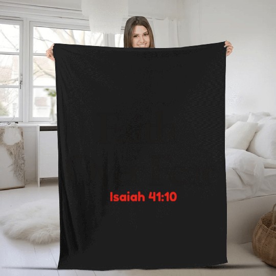 Faith Over Fear Fleece Blankets