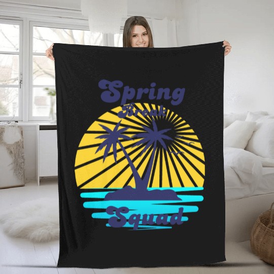 Spring Break Squad Fleece Blankets
