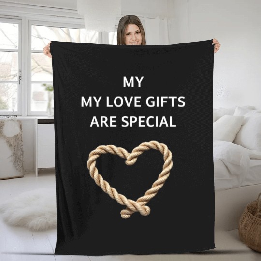 Funny BDSM Valentine My Love Gifts Are Special Fleece Blankets