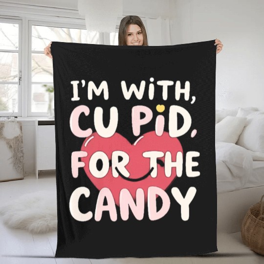 Cupid Candy Fleece Blankets