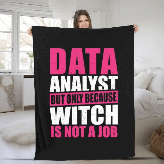 Geek Data Collector Data Analysis Data Science Fleece Blankets