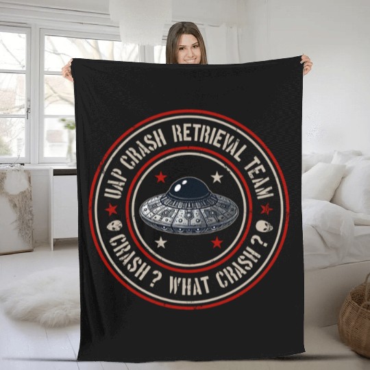 UAP Crash Retrieval Team | Orbs UFOs Aliens UAPs Fleece Blankets