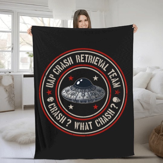 UAP Crash Retrieval Team | Orbs UFOs Aliens UAPs Fleece Blankets